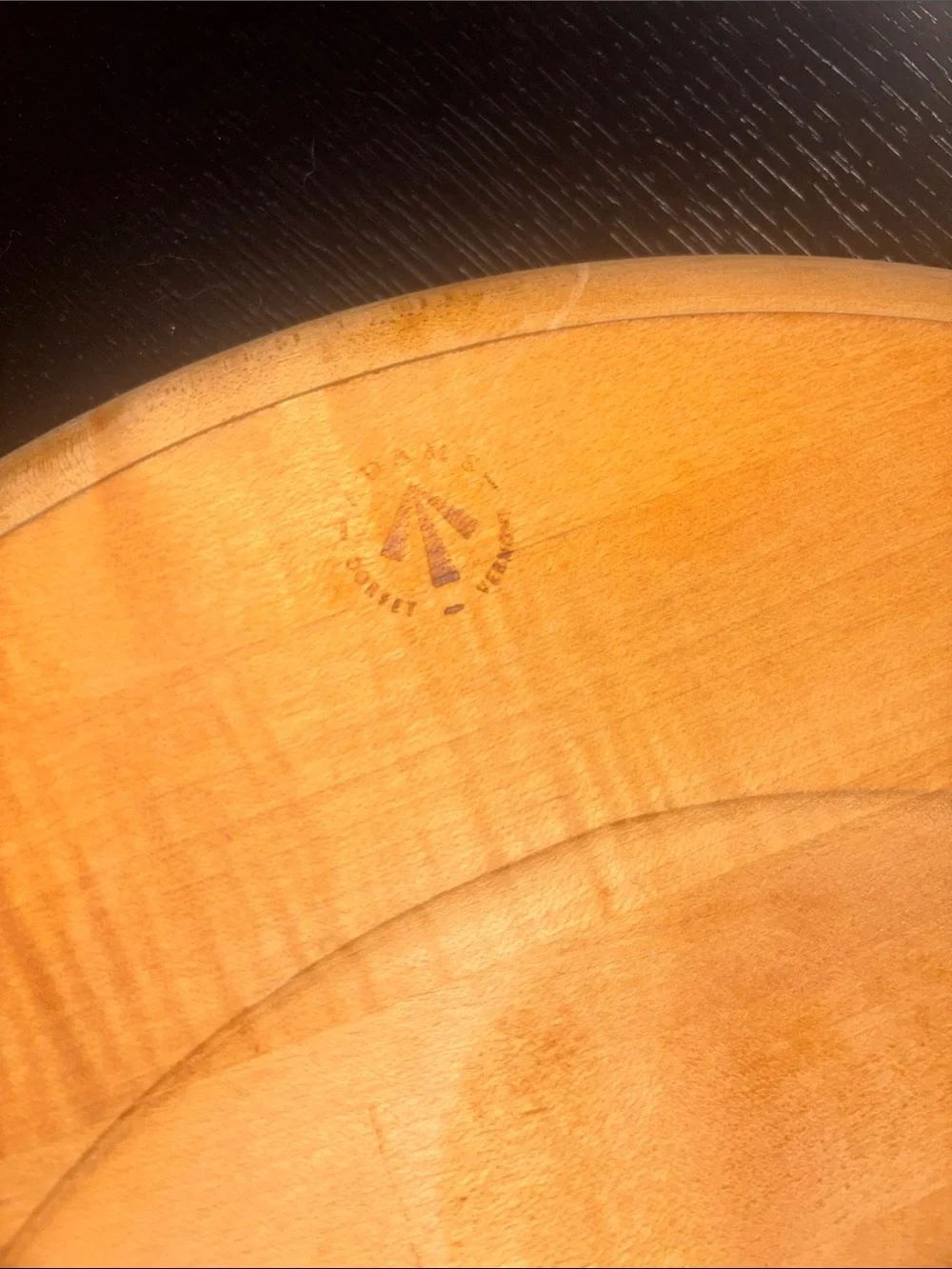 Adams Wooden Serving Bowl - Warm Tan